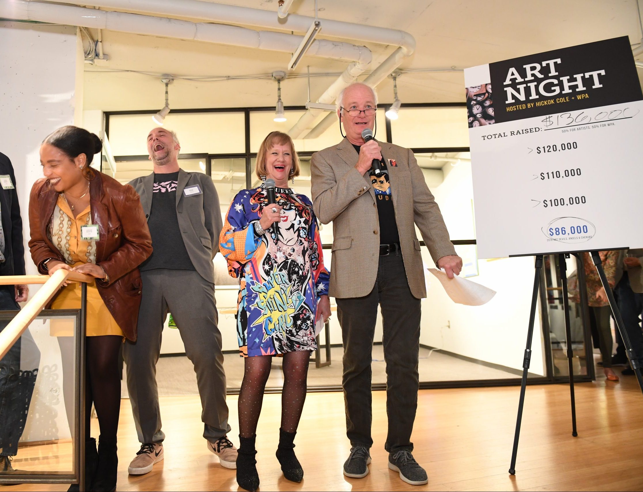 ART NIGHT 2019_7_Peter Nesbett (WPA), Jordan Martin (WPA), David Barr (Artist), Yolanda Cole, Mike Hickok